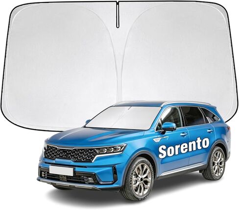 Windshield Sun Shade for Kia Optima 2011-2020 Sunshade 300T Windshield Cover Blocks UV Rays Custom Fit Optima Front Window Shades Windshield Accessories Keep Cool Foldable in Saudi Arabia