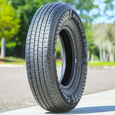 إطار نصف قطري MaxForce ST01-ST235/80R16 235/80/16 235/80-16 124/120N نطاق التحميل E LRE 10 طبقات BSW جدار جانبي أسود in Kuwait
