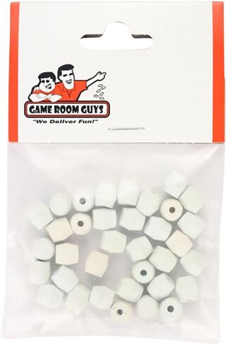 Game Room Guys Rubber Post Caps - White - Bag of 35 in Saudi Arabia