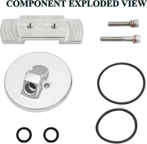 Dipstick Adapter Repair Kit Replacement for Ford 7.3L Powerstroke F250 F350 F450 F550 1994-2003 Excursion 2000-2003 Van E250 E350 1995-2003 - Engine Dipstick Flange Repair Kit F4T-Z6753-A in Saudi Arabia