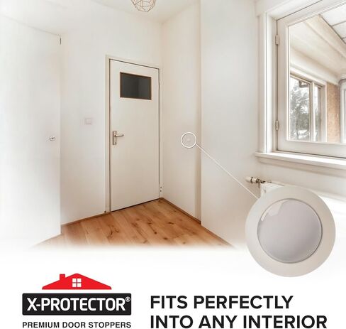 سدادات باب X-Protector للجدار - 8 قطع، 1 بوصة - واقي جدار ذاتي اللصق لمقبض الباب - واقيات حائط من السيليكون من مقابض الأبواب - واقي جدار سدادة الباب من الأثاث والأبواب والأشياء الأخرى! in Kuwait