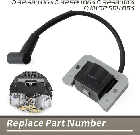 32-584-06-S Ignition Coil Kit 7000 Series Replacement for Kohler KT735 KT730 KT725 KT722 KT720 KT715 6600 KT620 KT610 KT600 for Confidant ZT730 ZT720 ZT710 for Cub Cadet ZT1 ZT2 XT1 XT2 RZT in Kuwait