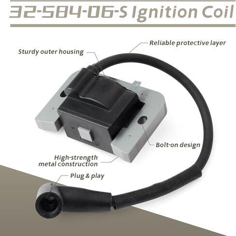 32-584-06-S Ignition Coil Kit 7000 Series Replacement for Kohler KT735 KT730 KT725 KT722 KT720 KT715 6600 KT620 KT610 KT600 for Confidant ZT730 ZT720 ZT710 for Cub Cadet ZT1 ZT2 XT1 XT2 RZT in Kuwait