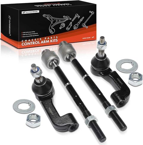 A-Premium Set of 4, Front Inner Outer Tie Rod End Kit, Compatible with Jeep KJ Series Liberty 2002 2003 2004 in Saudi Arabia