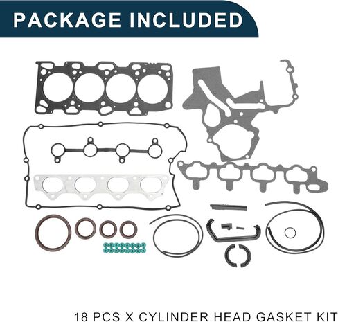 HS26282PT مجموعة حشيات رأس الأسطوانة لشركة Hyundai Santa Fe 2.4L 2001-2004 ختم الكفاءة رقم 2091038E00 مجموعة حشيات صمام المحرك لكيا أوبتيما 2.4L 2002-2006 أسود مجموعة واحدة in Kuwait