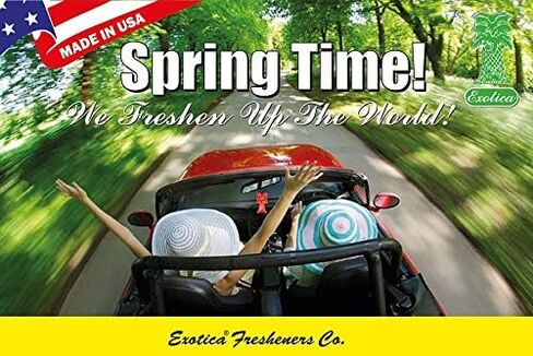 Exotica Car Air Freshener | Spill-Proof Can | Organic | for Home & Auto | Long Lasting Freshness | (Pack of 12) Coconut in Saudi Arabia