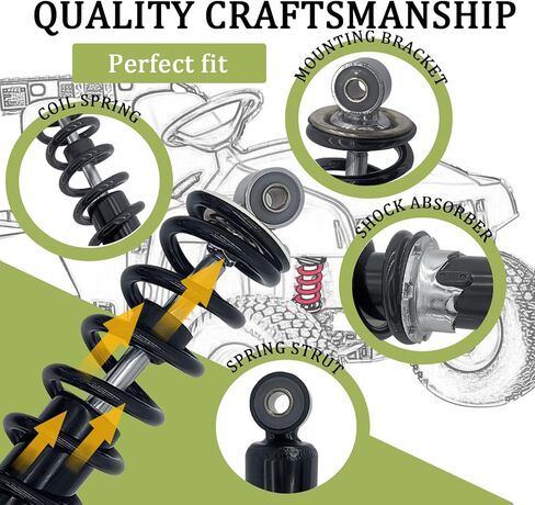 AM130448 Front Shock Absorber Fits for John Deere Gator TH TS TX 4X2 6X4 Turf Diesel Trail Worksite Military(1 Pair) in Kuwait