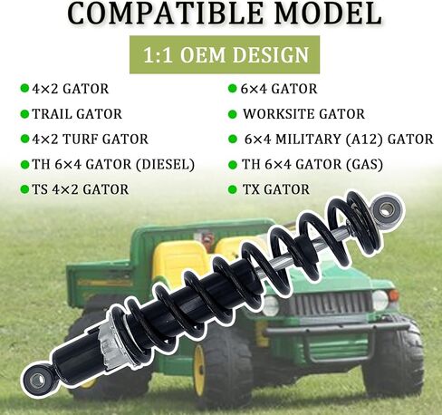 AM130448 Front Shock Absorber Fits for John Deere Gator TH TS TX 4X2 6X4 Turf Diesel Trail Worksite Military(1 Pair) in Kuwait
