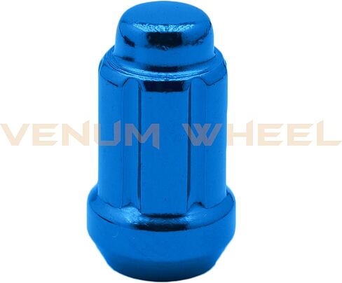 24pc M12x1.5 6 Spline Tuner Blue Lug Nuts with Two Locking Socket Keys | Fits Dodge Hummer Durango 2WD H3 in Kuwait