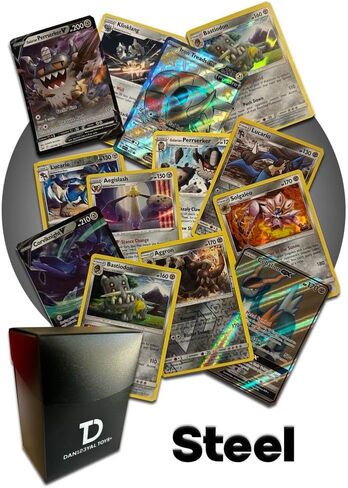 Steel Type TCG Random Assortment Bundle || Guaranteed Ultra Rare + 20 Random Cards + Dan123yal Deck Box in Saudi Arabia