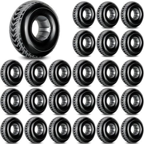 7.87 Inches Mini Inflatable Tires Tubes Racing Car Party Supplies Blow up Tires Inflatable Decor Swimming Pool Floats for Race Car Themed Birthday Party Decorations in Kuwait