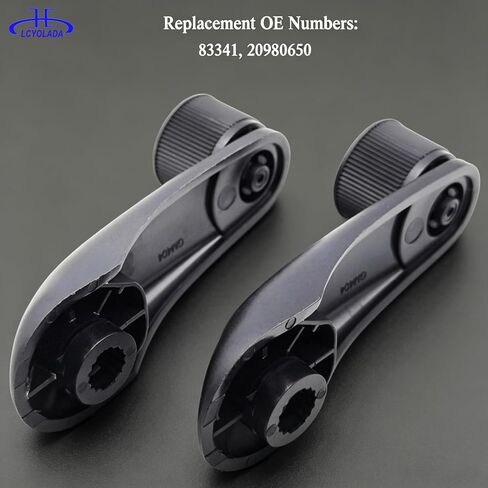 2Pcs Inside Window Crank Handles for Chevrolet Silverado 1500 2500 HD 3500 Classic, Tahoe, Suburban, GMC Sierra 1500 HD 2500 HD 3500 HD, Yukon, Cadillac Escalade 20980650 in Kuwait
