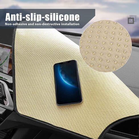 Nonslip Car Dash Board Mat Flannel Dashboard Dash Cover Compatible with BMW 7-Series (G11) 730i 740d 750i 730d 740i 728 2016-2020 (with HUD) in Kuwait