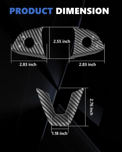 Matte Carbon Fiber Release Steering Wheel Trim Compatible with 2025 Tes-la Model Y Juniper Refreshed, for Model Y Steering Wheel Frame Trim Cover Accessories, 3 PCS in Saudi Arabia