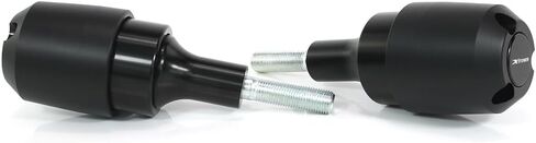 منزلقات إطار وسادة زنبركية من Xitomer متوافقة مع MT07 FZ07 FJ-07 Tracer 700 MT-07 XSR700 YZF-R7 واقيات حماية من السقوط بدون قطع إطار منزلقة (أسود) in Kuwait
