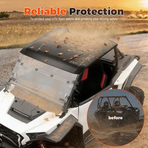 Sport Roof Top for RZR XP 1000 2024 2025 2026 Accessories, Dustproof Heavy Duty Poly 3-piece Combination Roof for Polaris RZR XP 4 1000 2024 2025 2026 in Saudi Arabia