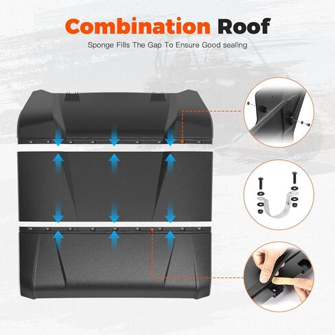 Sport Roof Top for RZR XP 1000 2024 2025 2026 Accessories, Dustproof Heavy Duty Poly 3-piece Combination Roof for Polaris RZR XP 4 1000 2024 2025 2026 in Saudi Arabia