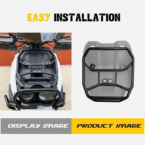 Mokuo Front Carrier Rack for 2022 Yamaha Zuma 125 – Heavy Duty Iron Motorcycle Luggage Cargo Rack Carrier for Storage & Transport in Kuwait