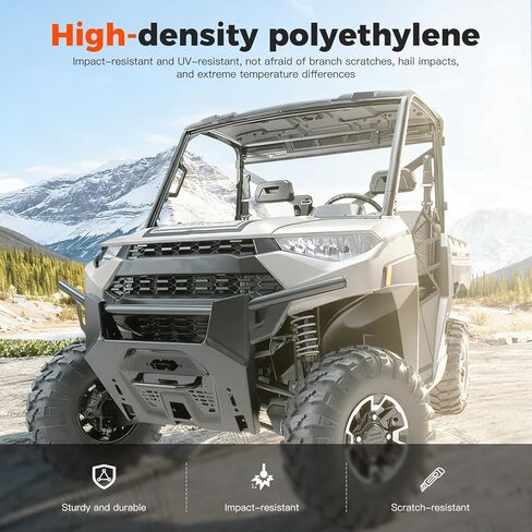 Sport Roof for Polaris Ranger XP 1000 2017-2026 / XP 900 2013-2019 UTV Accessories, Dustproof Resistant Hard Coat Poly Lock & Ride 2-Piece Plastic Roof for 3 Seater in Saudi Arabia