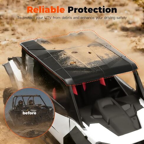 Sport Roof Top for Polaris RZR XP 4 1000 2024 2025 2026 Accessories, Dustproof Heavy Duty Poly 5-piece Combination Plastic Roof for Polaris RZR XP 1000 Ultimate/Sport/Premium 2024+ 4-Seater in Saudi Arabia