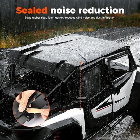 Sport Roof Top for Polaris RZR XP 4 1000 2024 2025 2026 Accessories, Dustproof Heavy Duty Poly 5-piece Combination Plastic Roof for Polaris RZR XP 1000 Ultimate/Sport/Premium 2024+ 4-Seater in Saudi Arabia