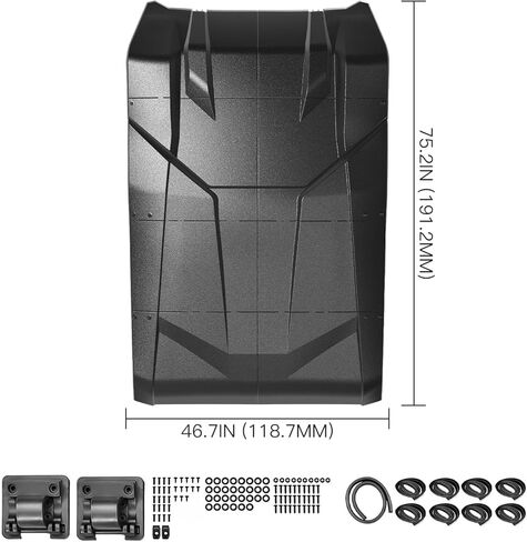 Sport Roof Top for Polaris RZR XP 4 1000 2024 2025 2026 Accessories, Dustproof Heavy Duty Poly 5-piece Combination Plastic Roof for Polaris RZR XP 1000 Ultimate/Sport/Premium 2024+ 4-Seater in Saudi Arabia