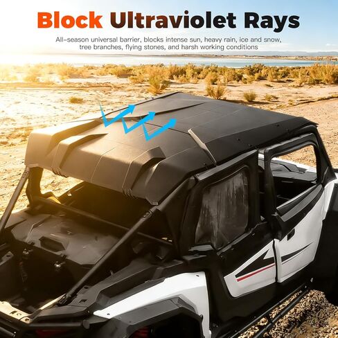 Sport Roof Top for Polaris RZR XP 4 1000 2024 2025 2026 Accessories, Dustproof Heavy Duty Poly 5-piece Combination Plastic Roof for Polaris RZR XP 1000 Ultimate/Sport/Premium 2024+ 4-Seater in Saudi Arabia