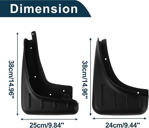 Mud Flaps Splash Guards for Porsche Macan 2014-2023 W/Mount Accessories Mud Guards Front and Rear 1 Set in Kuwait