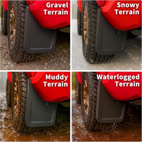 Mud Flaps Compatible with Toyota Tacoma 2024 2025 2026 Pickup 4PCS Exterior Accessories Front and Rear Tire Fenders Mudguards Kit Vehicle Wheel Liner in Kuwait