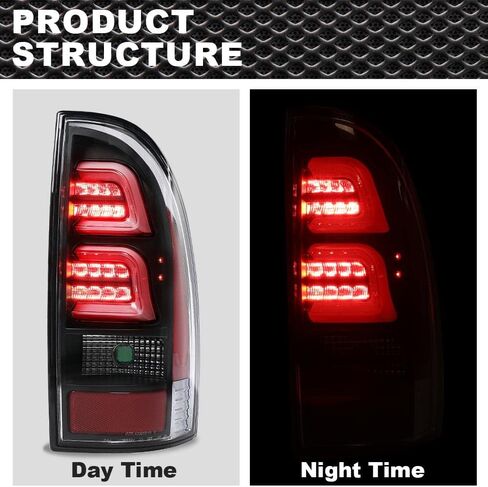 مصابيح LED الخلفية لتجميع مصباح الفرامل الخلفي الجانب الأيسر والأيمن متوافق مع Toyota Tacoma 2005-2015 8155004150 8156004150 8156104150 8155104150 أسود in Kuwait