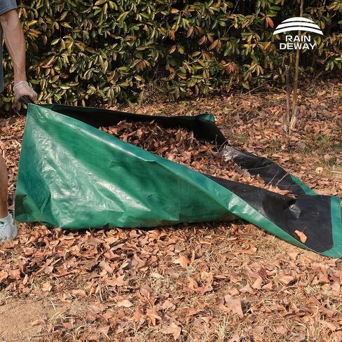 RAINDEWAY 6x6 Feet Leaf Tarp with Handles,10 Mil Small Tarp for Leaves,Multipurpose Tarps for Furniture,Sandbox,Firewood,Camping Tent,Patio in Saudi Arabia