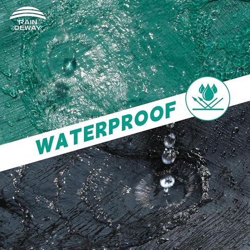 RAINDEWAY 6x6 Feet Leaf Tarp with Handles,10 Mil Small Tarp for Leaves,Multipurpose Tarps for Furniture,Sandbox,Firewood,Camping Tent,Patio in Saudi Arabia