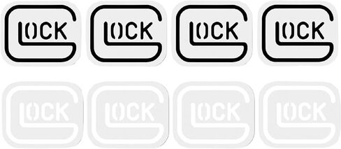 8 Pack Glock Pistol Vinyl Decal Stickers & Decals for Car, Truck, Locker, Mailbox, Fridge, Water Bottle, Flask, Laptop in Saudi Arabia