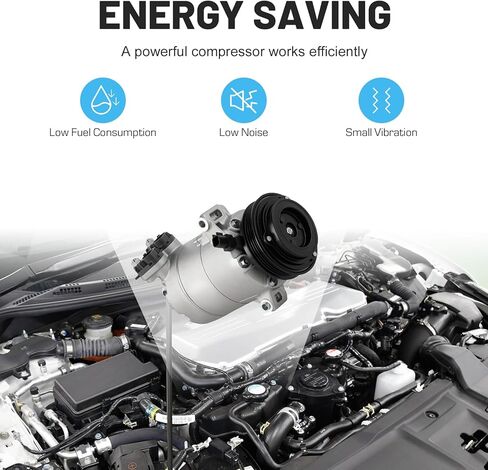 ضاغط تكييف هواء تيار متردد جديد من ILONPA مع قابض لسيارة Ford Escape 2013-2016 L4 2.0L (محرك 2.0L فقط؛ شاحن توربيني فقط)، لسيارة Lincoln MKC 2015-2016 15 16 2.0L 2.3L, 198360 197360 in Kuwait