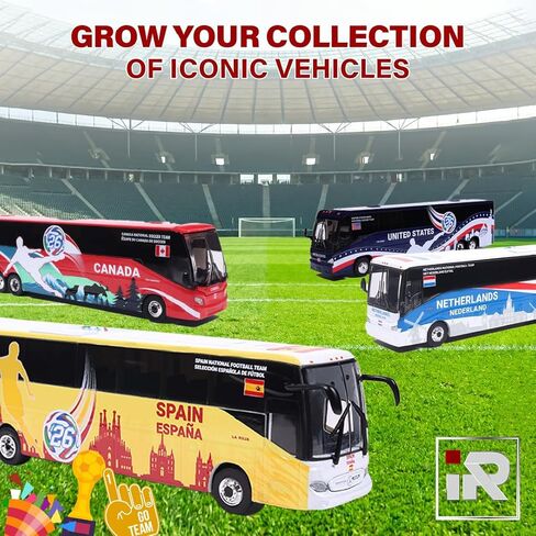 نسخ طبق الأصل مميزة من مرسيدس بنز تورايدر كوتش كأس العالم المنتخب الوطني الإسباني 1:87 HO مقياس دييكاست نموذج حافلة مفصلة فريق كرة القدم الإسباني نسخة طبق الأصل من المدرب in Kuwait