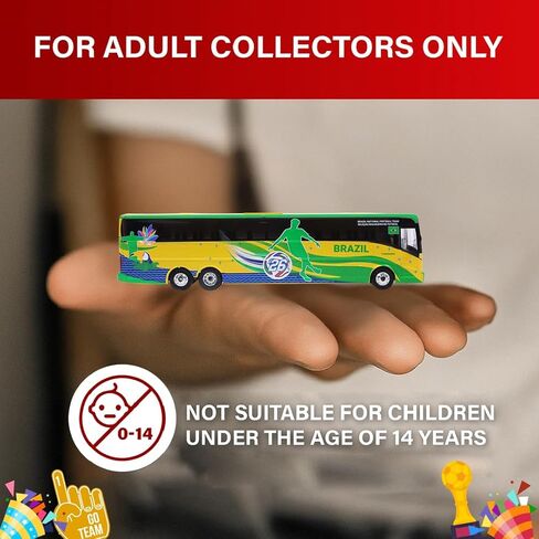 النسخ المتماثلة المميزة مدرب Van Hool CX-45: منتخب البرازيل لكأس العالم 1:87 (HO) نموذج حافلة مصبوبة in Kuwait