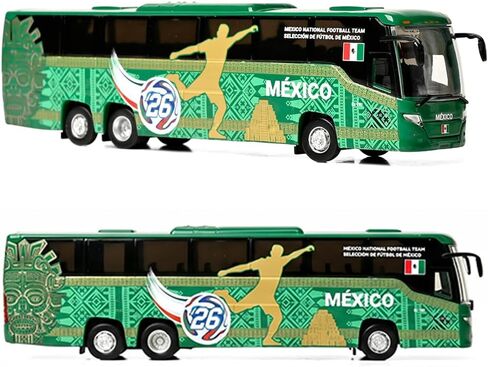 النسخ المتماثلة المميزة لـ Scania Touring HD Coach: كأس العالم المكسيك المنتخب الوطني 1:87 (HO) نموذج حافلة مصبوبة in Kuwait