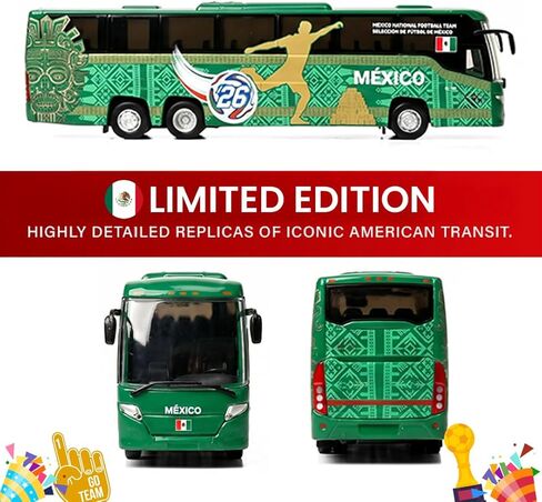 النسخ المتماثلة المميزة لـ Scania Touring HD Coach: كأس العالم المكسيك المنتخب الوطني 1:87 (HO) نموذج حافلة مصبوبة in Kuwait