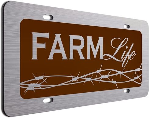 Farm Life License Plate| Gift for Farmer| Farm Car Tag in Saudi Arabia