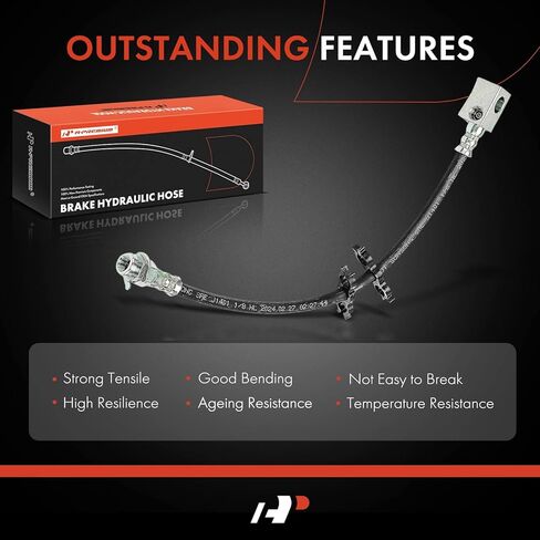 خرطوم هيدروليكي للفرامل الجانبية المركزية الخلفية A-Premium متوافق مع موديلات مختارة من Jeep - سلسلة XJ Cherokee 1992-2001 - استبدال # 52007562AC in Kuwait