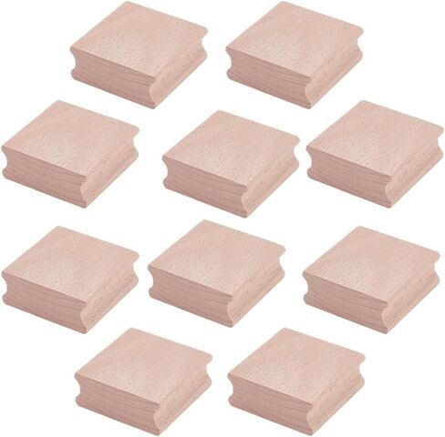 10Pcs Wooden Stamp Block 2x2 Inch Blank Wood Rubber Stamp Mount Hard Wood Blocks Wooden Rubber Stamps Handle Laser Engraver Accessories for DIY Crafting Card Making Scrapbooking in Kuwait