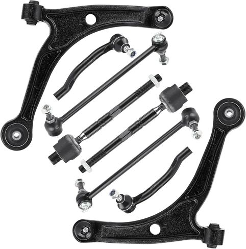 أذرع التحكم الأمامية السفلية مع طقم تعليق بديل للمفاصل الكروية لـ Acura MDX 2001-2005، لهوندا بايلوت 2003-2005، جانب السائق والراكب، مع وصلات طرفية لقضيب Sway وقضبان ربط داخلية خارجية (8 قطع) in Kuwait