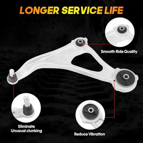 2 قطعة ذراع التحكم الأمامي السفلي LH & RH لـ 2015-2018 Nissan Altima، 2016-2023 Maxima، استبدال # K622839 K622838 in Kuwait