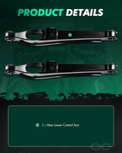 SCITOO 2pcs Suspension Kit 2 Rear Lower Control Arm fit for 2007-2012 for Dodge Caliber 2007-2017 for Jeep Compass 2007-2017 for Jeep Patriot in Kuwait