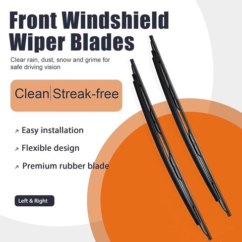 Front Windshield Wiper Blades Compatible with BMW E65 745i 750i 760i Left & Right Side in Saudi Arabia