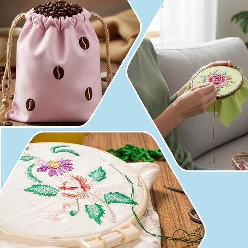Linen Fabric, 8 Pcs Solid Color Needlework Embroidery Fabric Squares 10x10inch Embroidery Cloth Cross Stitch Fabrics for Garment Craft, Needle-Embroidery, DIY Decoration, Cross Stitch in Kuwait