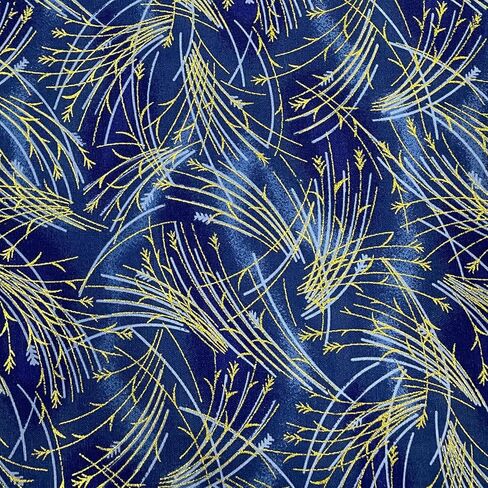 Cotton Fabric by The Yard, 0.55 Yard 58 Inch Wide Precut, 100% Cotton, Bronzing Design Floral Print Fabrics for Sewing Quilting Crafting (04- Design, Green) in Saudi Arabia