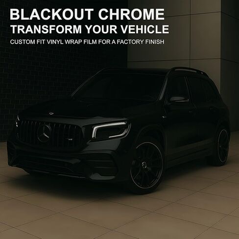 تصميمات BOGAR TECH لسيارة Mercedes-Benz GLB 2020-2026 حذف الكروم للنافذة الجانبية - طبقة خارجية من الفينيل مقطوعة مسبقًا، مظهر تعتيم أسود لامع in Kuwait