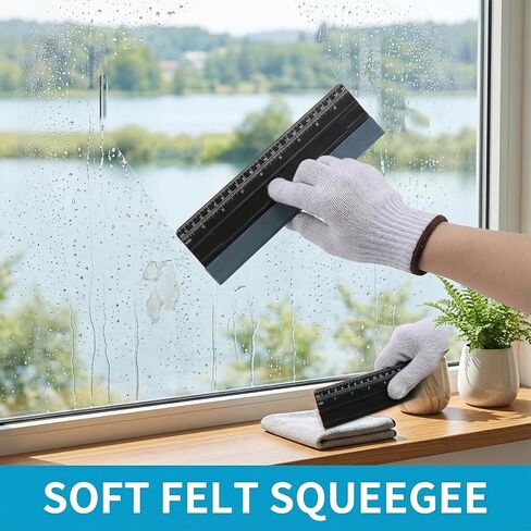 1 Pcs Squeegee for Vinyl Felt Squeegee with Suede Felt Edge Decal Squeegees Tool Tint Squeegees for Sign Making Wallpaper Window Tint Work 9.84×3.54inch in Saudi Arabia