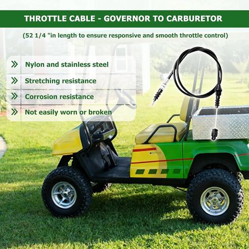 72714-G01 Throttle Cable (52 1/4") - Governor to Carburetor Replace for EZGO Gas Golf Carts 2002-2009 in Saudi Arabia